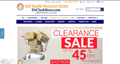 Desktop Screenshot of drclarkstore.com
